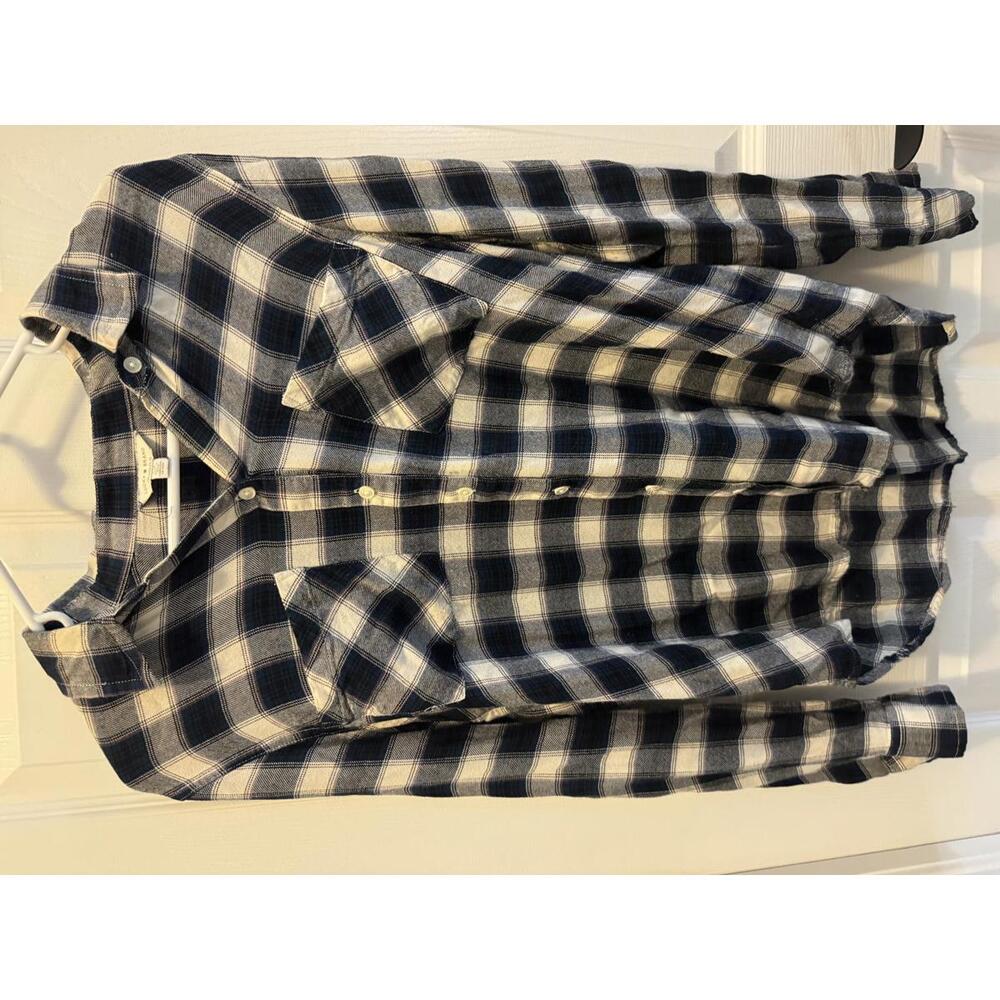 Lucky Brand Women's Plaid‎ Button-Up Shirt Small